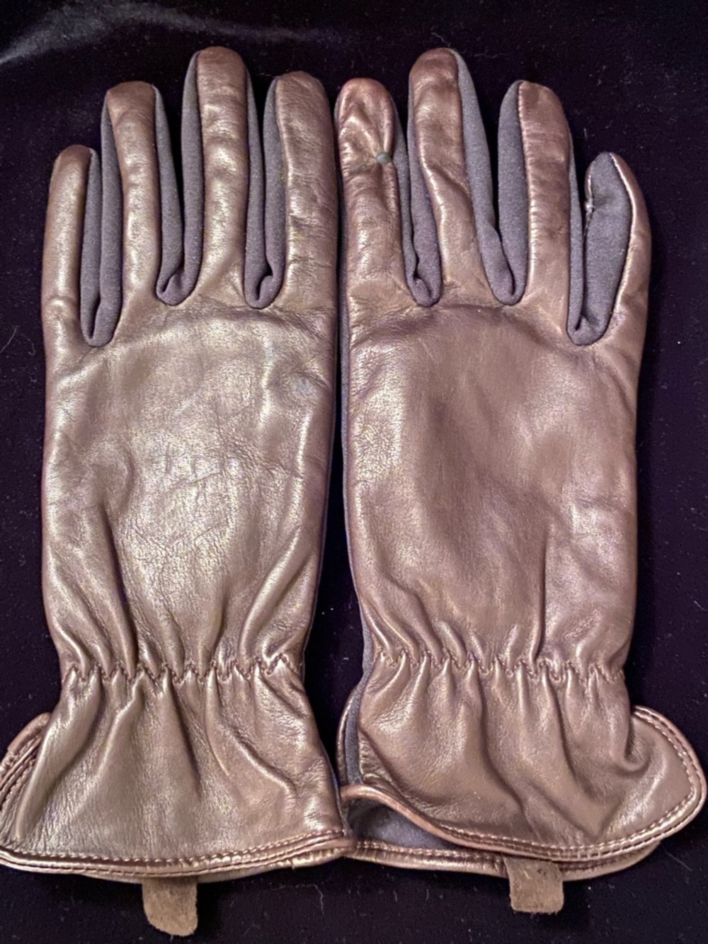 LL Bean Womens Genuine Butter Soft Leather Chocolate Brown Gloves X-Large Lined